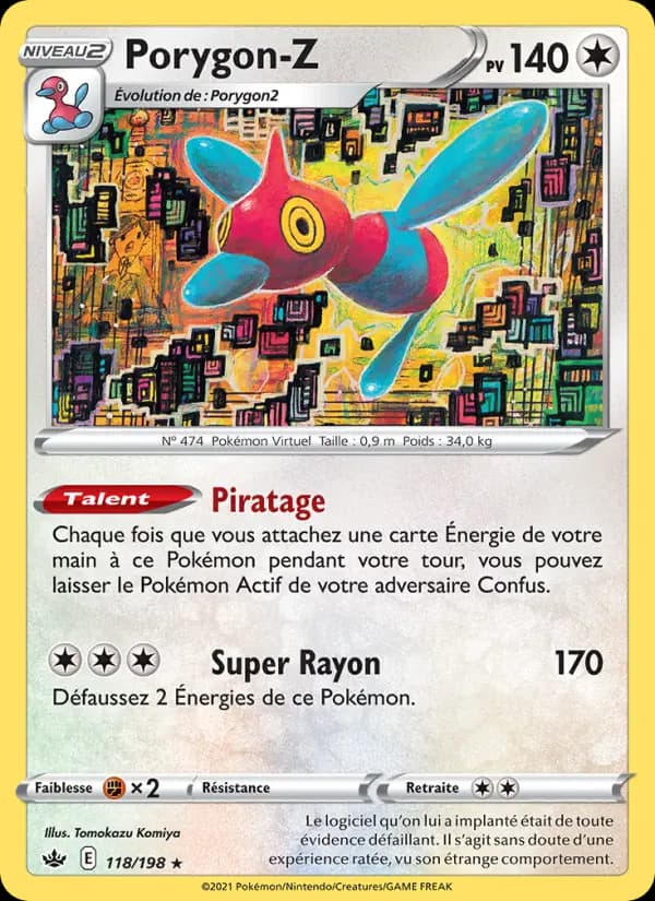 Carte Pokémon Porygon-Z #118 — Règne de Glace