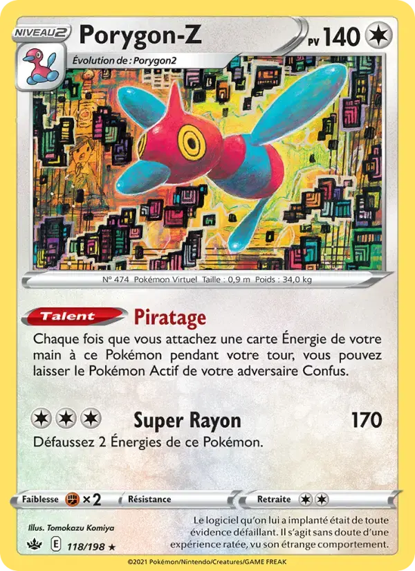 Carte Pokémon Porygon-Z #118 — Règne de Glace