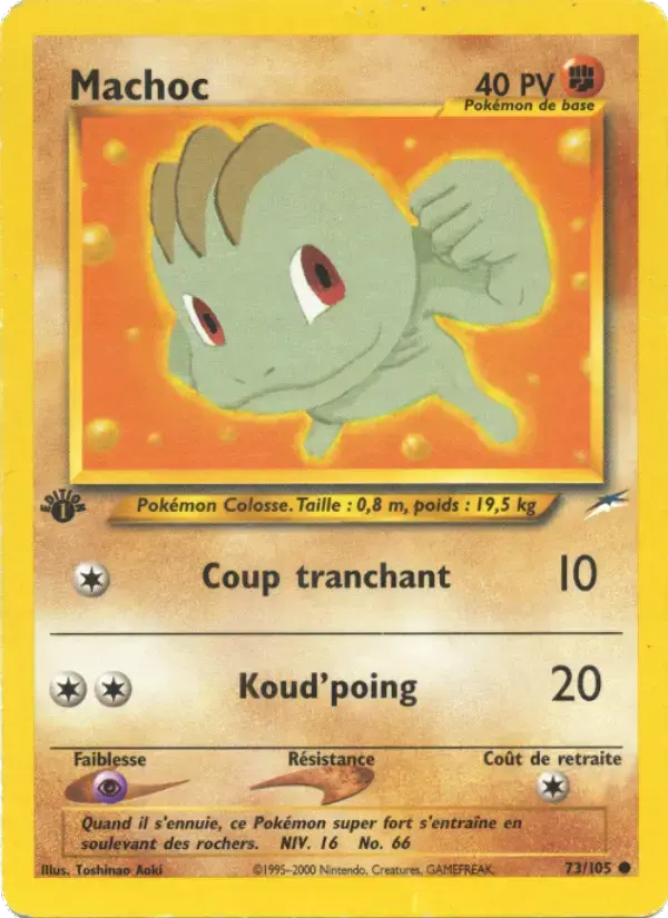 Carte Pokémon Machoc #73 — Neo Destiny
