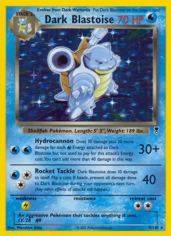 Dark Blastoise #4 — Legendary Collection