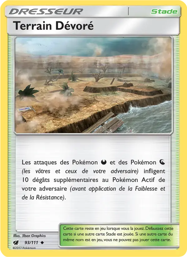 Carte Pokémon Terrain Dévoré #93 — Invasion Carmin