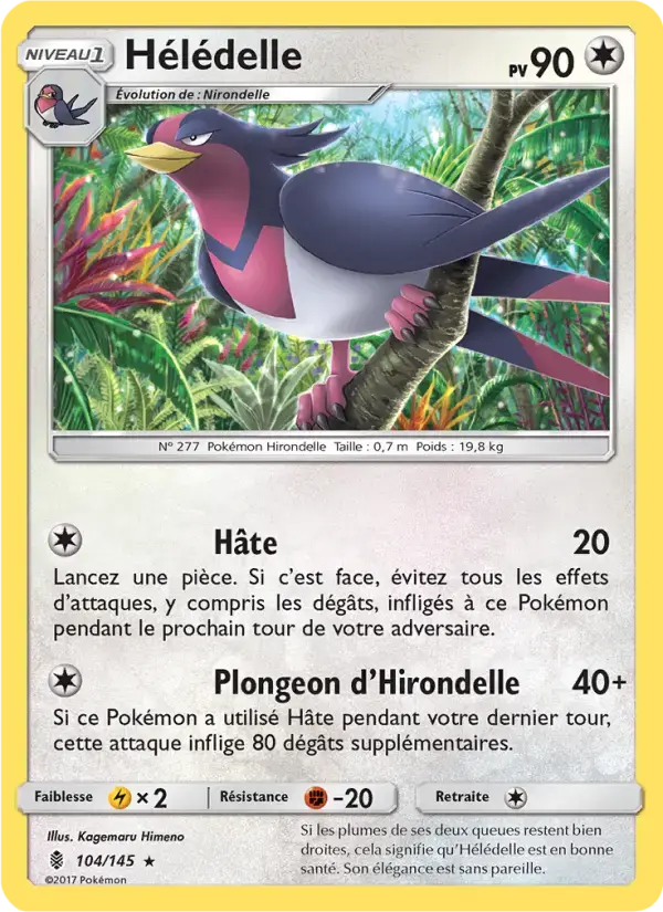 Carte Pokémon Hélédelle #104 — Gardiens Ascendants