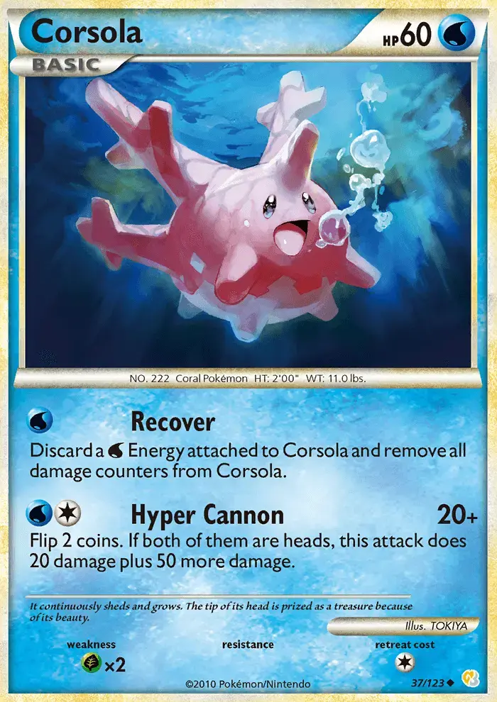 Corsola #37 — HeartGold SoulSilver