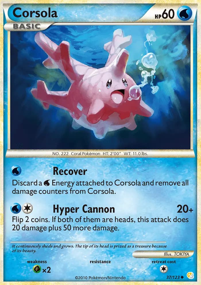 Corsola #37 — HeartGold SoulSilver