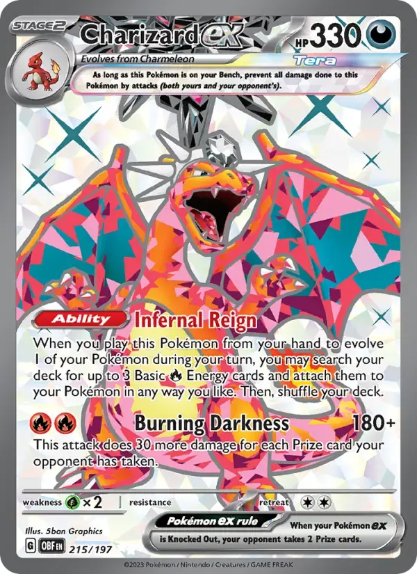 Charizard ex #215 — Obsidian Flames