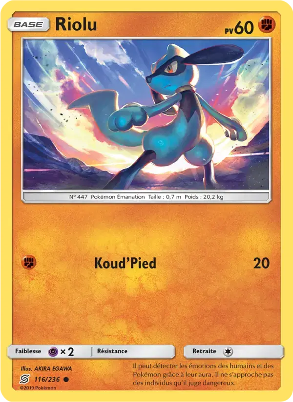 Carte Pokémon Riolu #116 — Harmonie des Esprits