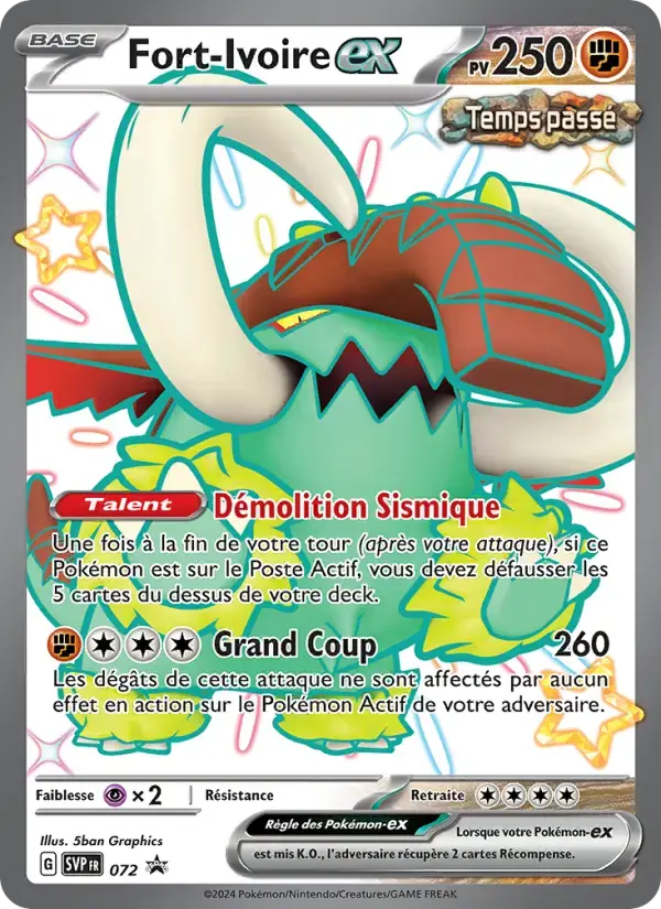 Carte Pokémon Fort-Ivoire-ex #072 — Promos Écarlate et Violet