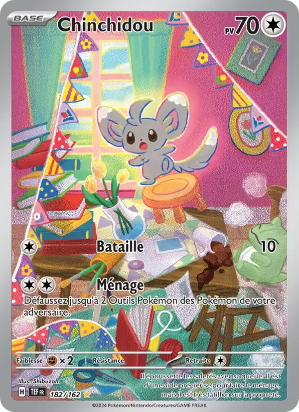 Carte Pokémon Chinchidou #182 — Forces Temporelles