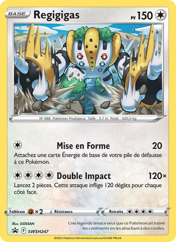 Carte Pokémon Regigigas #SWSH247 — Promos Épée et Bouclier