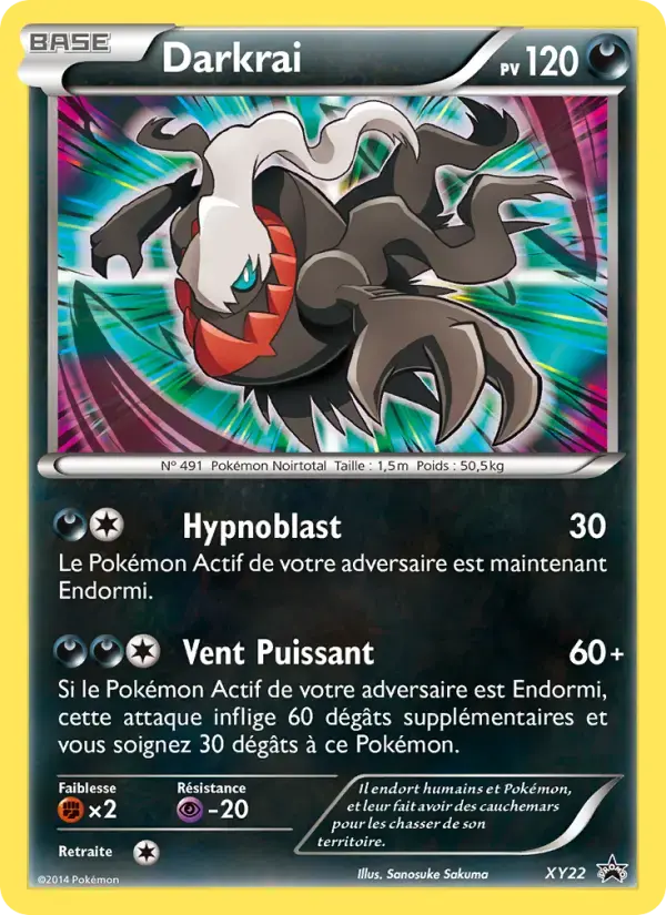Carte Pokémon Darkrai #XY22 — Promos X&Y