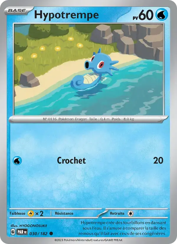 Carte Pokémon Hypotrempe #030 — Faille Paradoxe