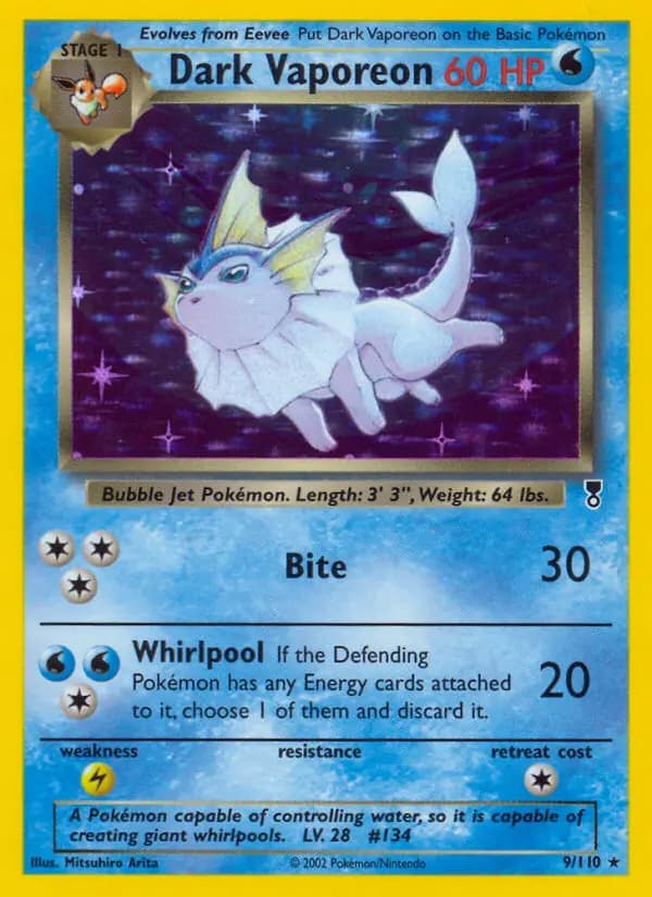 Dark Vaporeon #9 — Legendary Collection