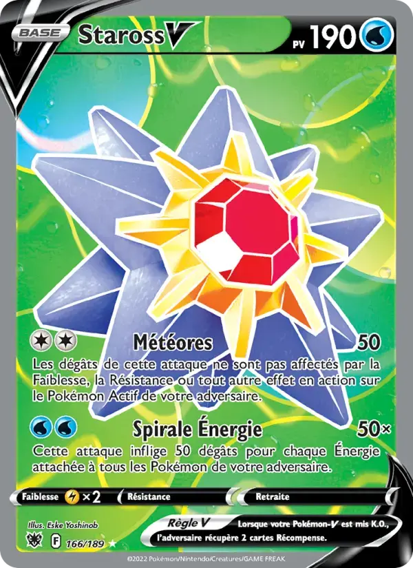 Carte Pokémon Staross V #166 — Astres Radieux
