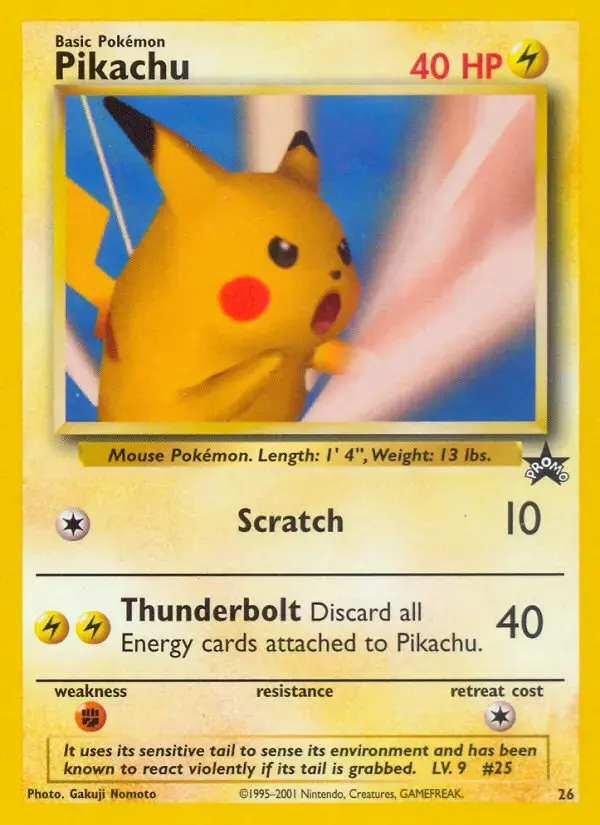Carte Pokémon Pikachu #26 — Promos Wizards