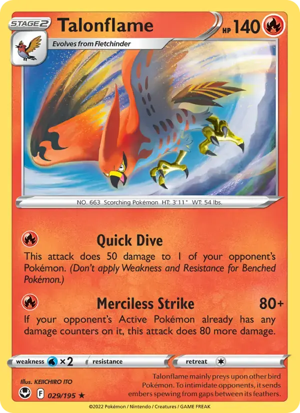 Talonflame #029 — Silver Tempest