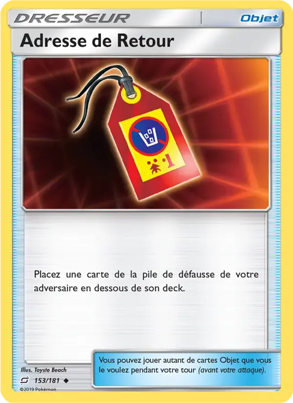 Carte Pokémon Adresse de Retour #153 — Duo de Choc