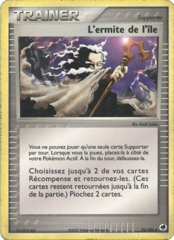 Carte Pokémon L'ermite de l'île #076 — Île des Dragons