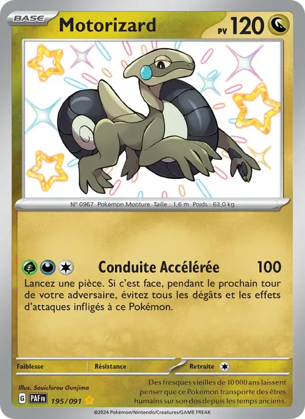 Carte Pokémon Motorizard #195 — Destinées de Paldea