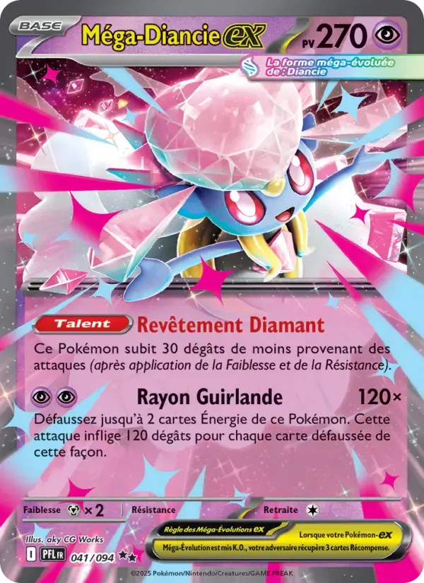 Carte Pokémon Méga-Diancie-ex #041 — Flammes Fantasmagoriques
