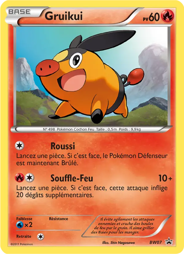 Carte Pokémon Gruikui #BW07 — Promos Noir et Blanc