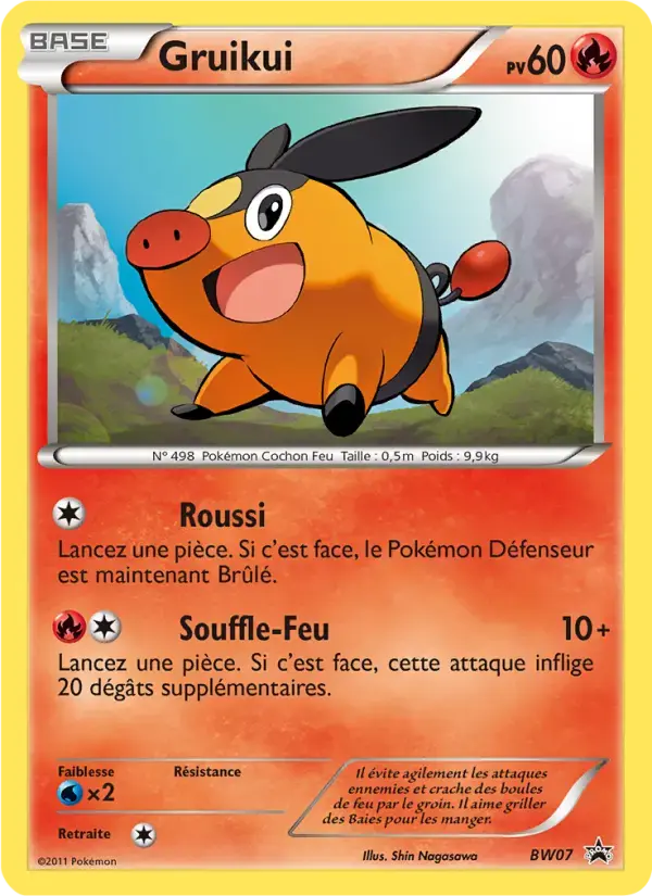 Carte Pokémon Gruikui #BW07 — Promos Noir et Blanc