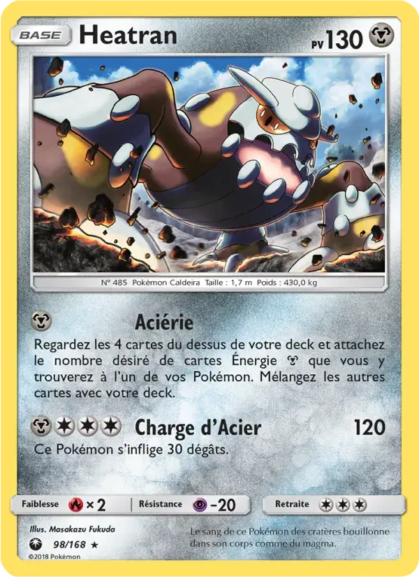 Carte Pokémon Heatran #98 — Tempête Céleste