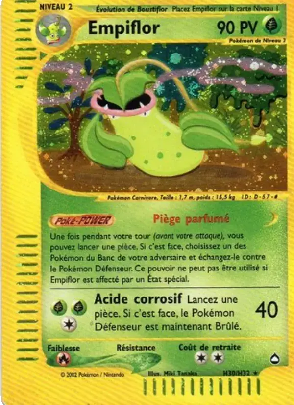 Carte Pokémon Empiflor #H30 — Aquapolis