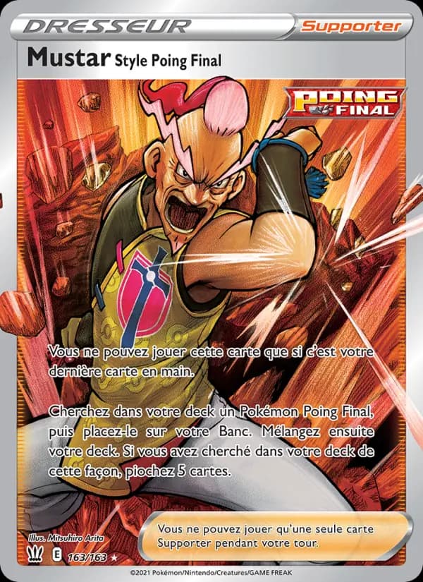 Carte Pokémon Mustar Style Poing Final #163 — Styles de Combat