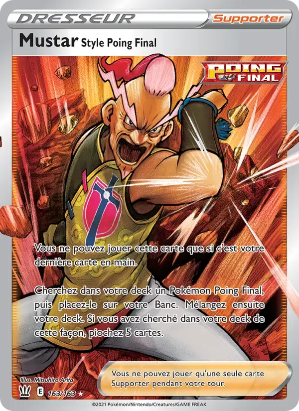 Carte Pokémon Mustar Style Poing Final #163 — Styles de Combat