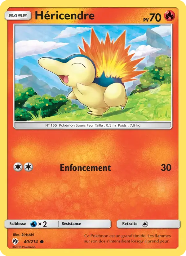 Carte Pokémon Héricendre #40 — Tonnerre Perdu