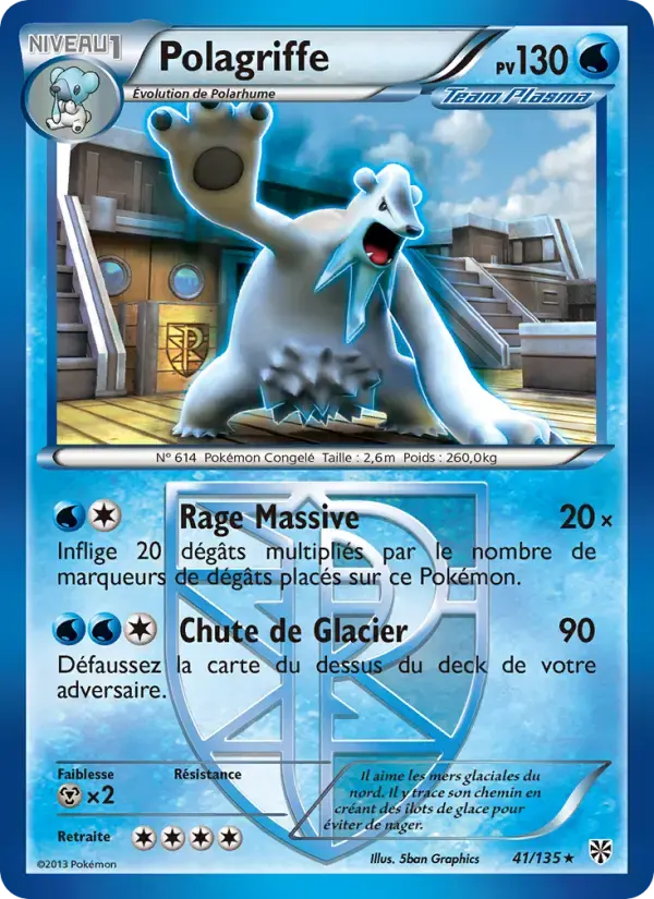 Carte Pokémon Polagriffe #41 — Tempête Plasma