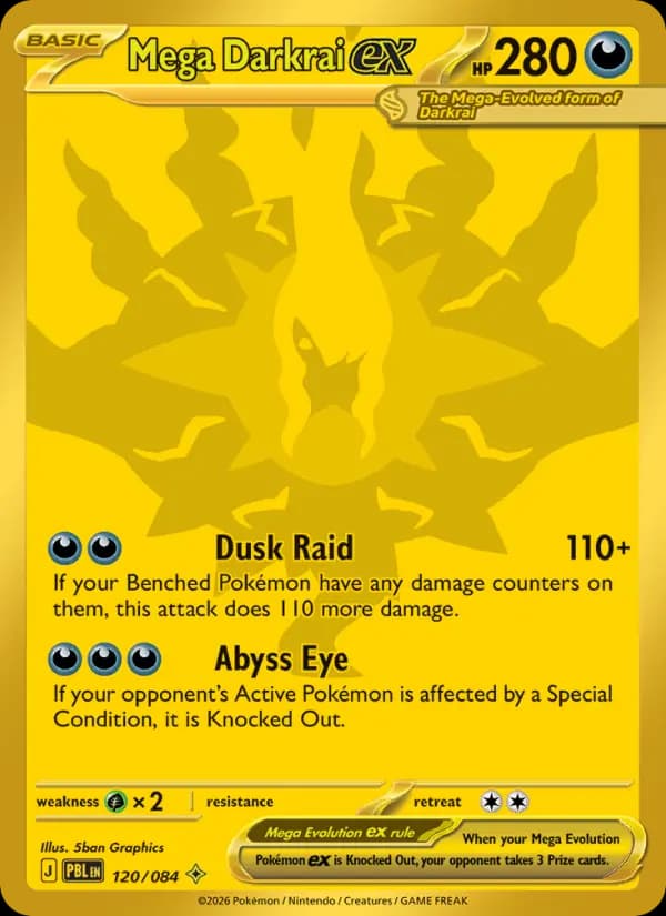 Mega Darkrai ex #120 — Pitch Black