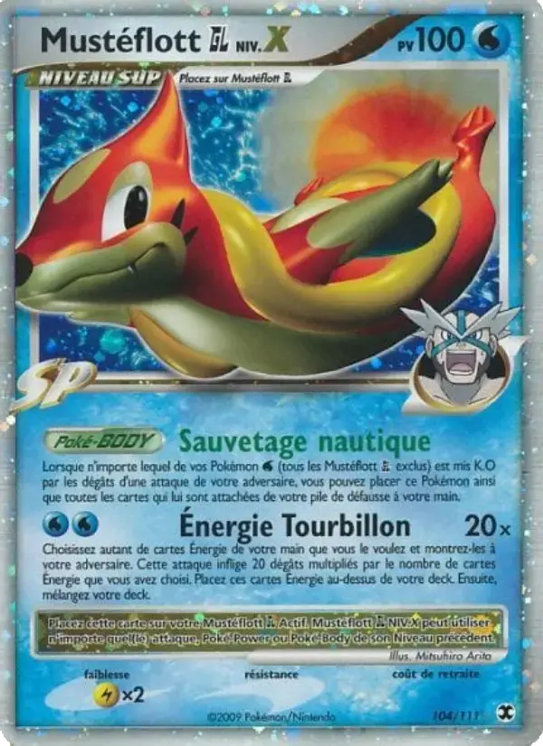 Carte Pokémon Mustéflott  Niv. X #104 — Rivaux Émergeants