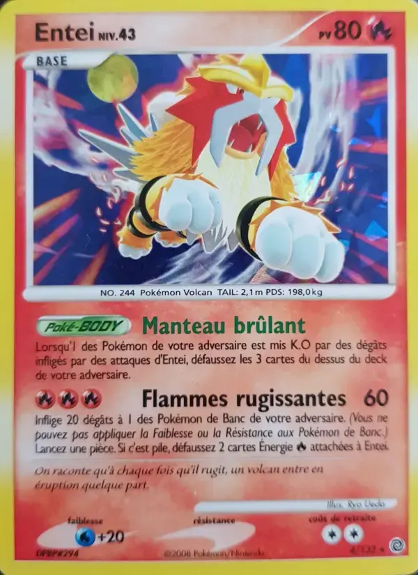 Carte Pokémon Entei #4 — Merveilles Secrètes