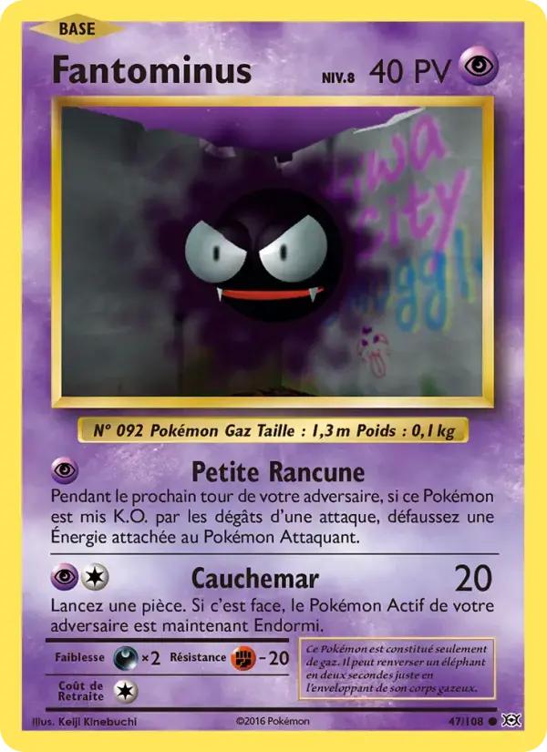 Carte Pokémon Fantominus #47 — Évolutions XY
