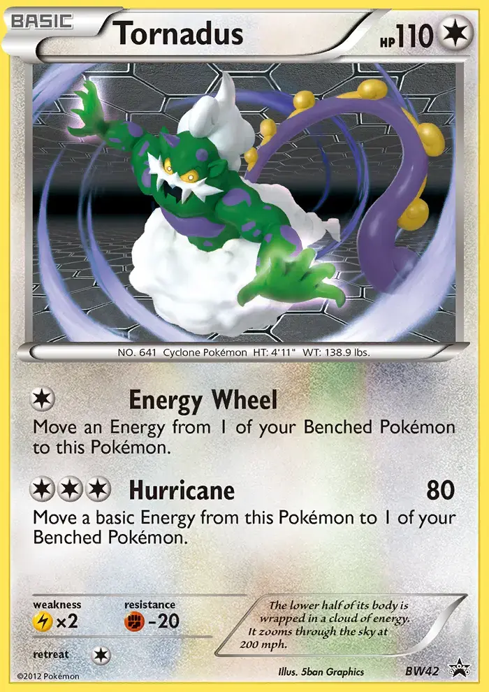 Carte Pokémon Tornadus #BW42 — Promos Noir et Blanc