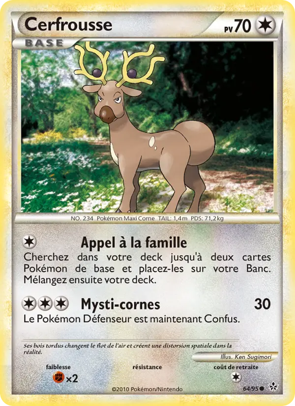 Carte Pokémon Cerfrousse #64 — Déchaînement