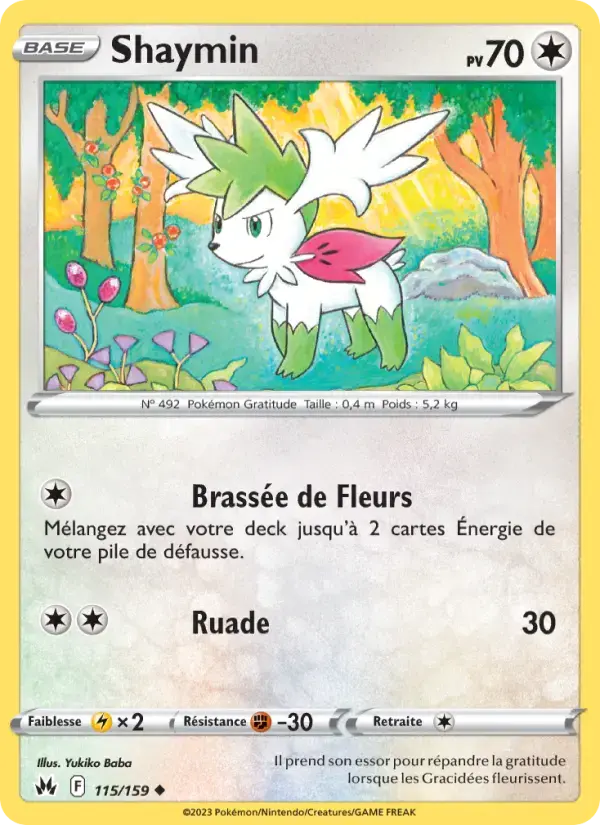 Carte Pokémon Shaymin #115 — Zénith Suprême