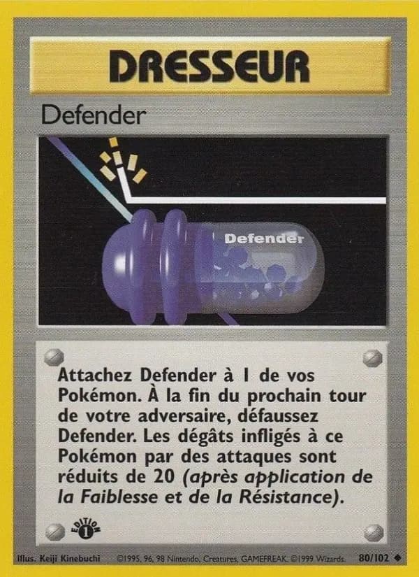 Carte Pokémon Defender #80 — Set de Base