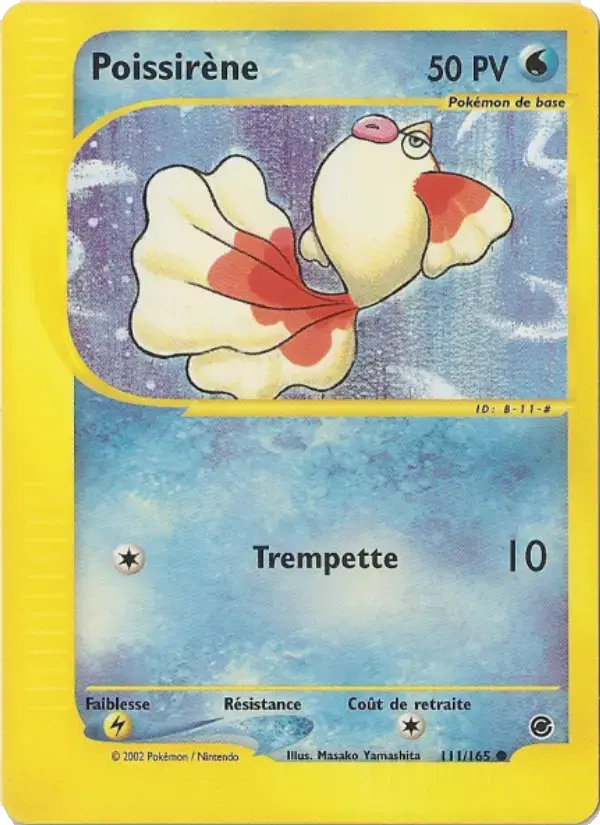 Carte Pokémon Poissirène #111 — Expédition
