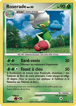 Carte Pokémon Roserade #13 — Diamant et Perle