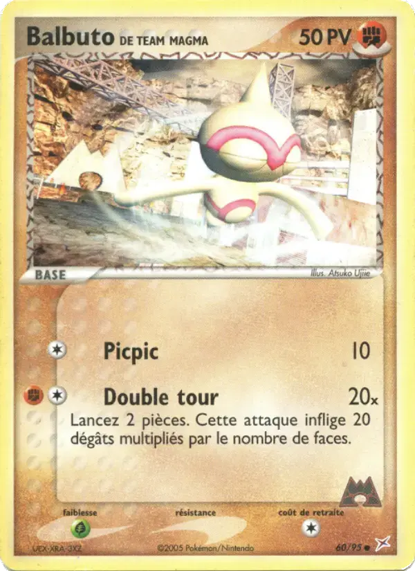Carte Pokémon Balbuto de Team Magma #60 — Team Magma vs Team Aqua