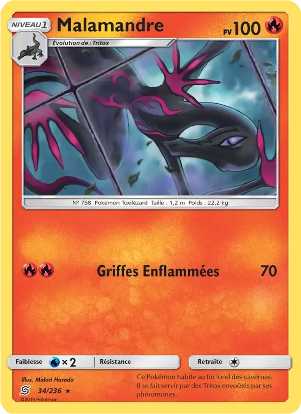 Carte Pokémon Malamandre #34 — Harmonie des Esprits