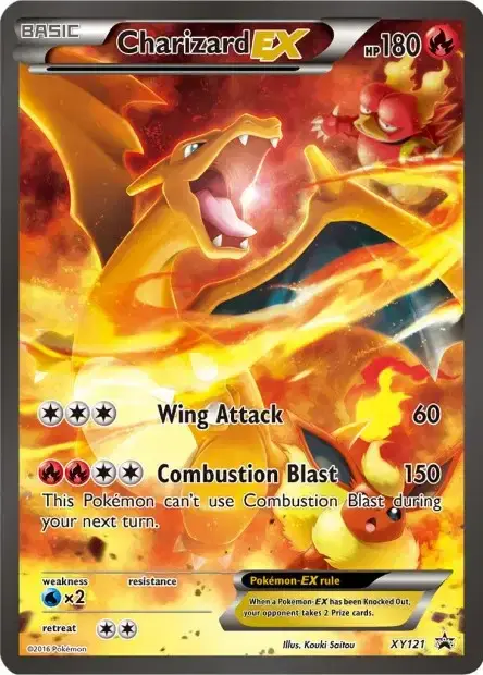 Carte Pokémon Dracaufeu-EX #XY121 — Jumbo
