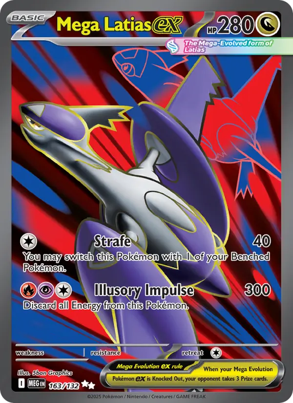 Carte Pokémon Méga-Latias-ex #163 — Méga-Évolution