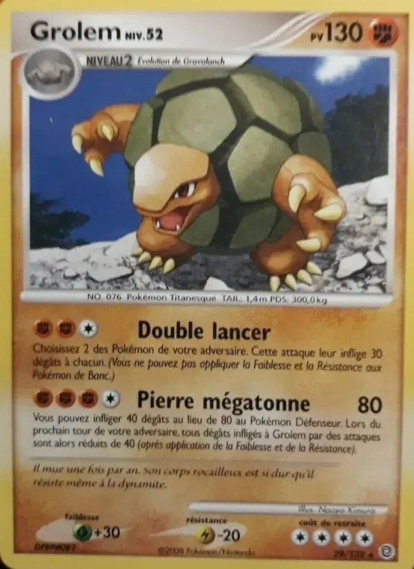 Carte Pokémon Grolem #29 — Merveilles Secrètes