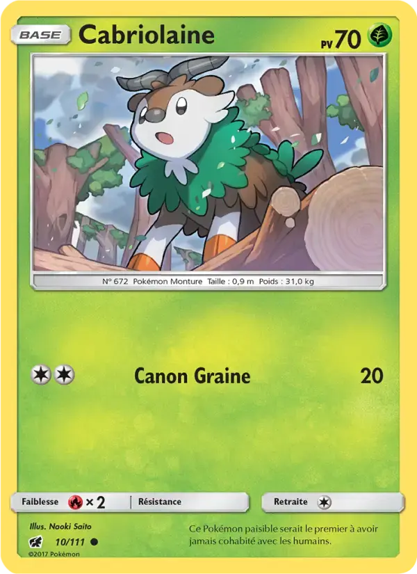 Carte Pokémon Cabriolaine #10 — Invasion Carmin