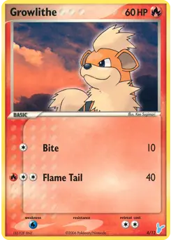 Carte Pokémon Growlithe #4 — Kit du Dresseur EX 2 (Négapi)