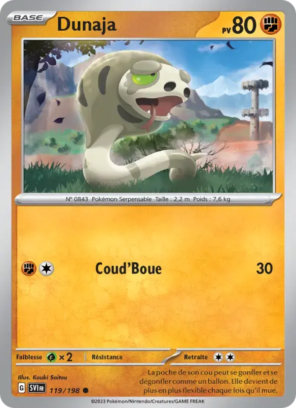 Carte Pokémon Dunaja #119 — Écarlate et Violet