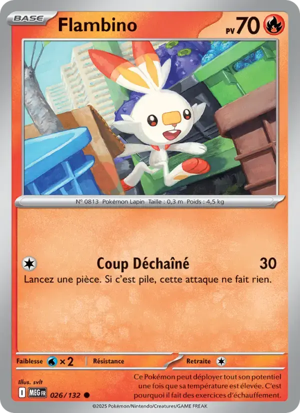 Carte Pokémon Flambino #026 — Méga-Évolution